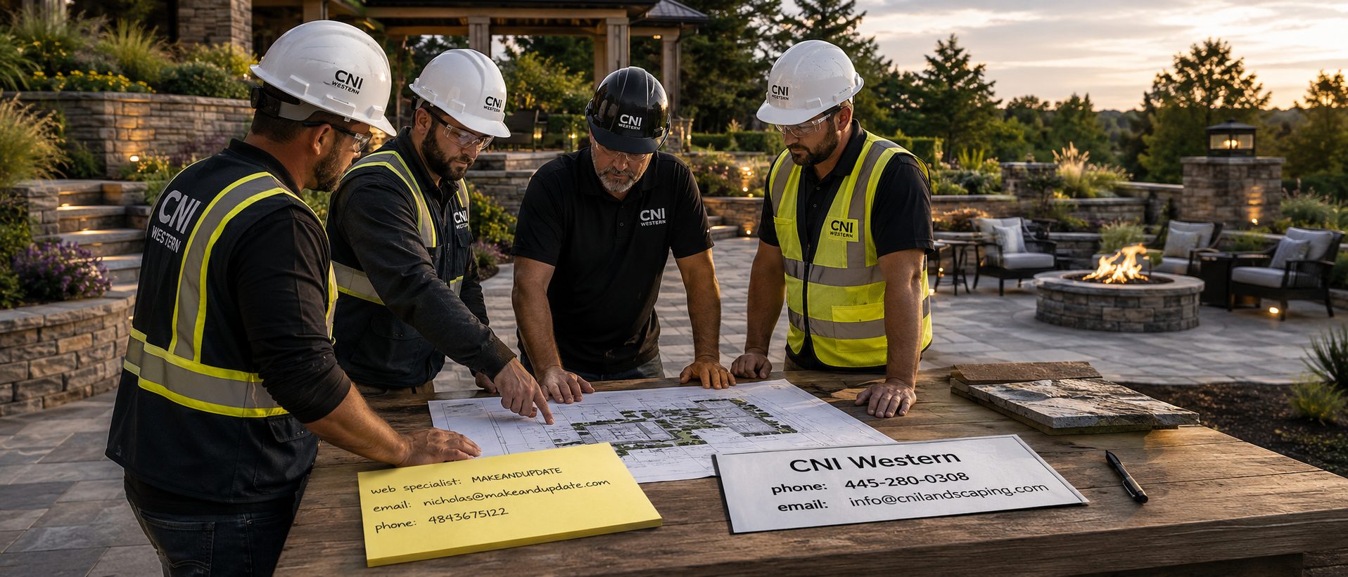 Contact CNI Western Hardscaping & Landscaping for a free estimate
