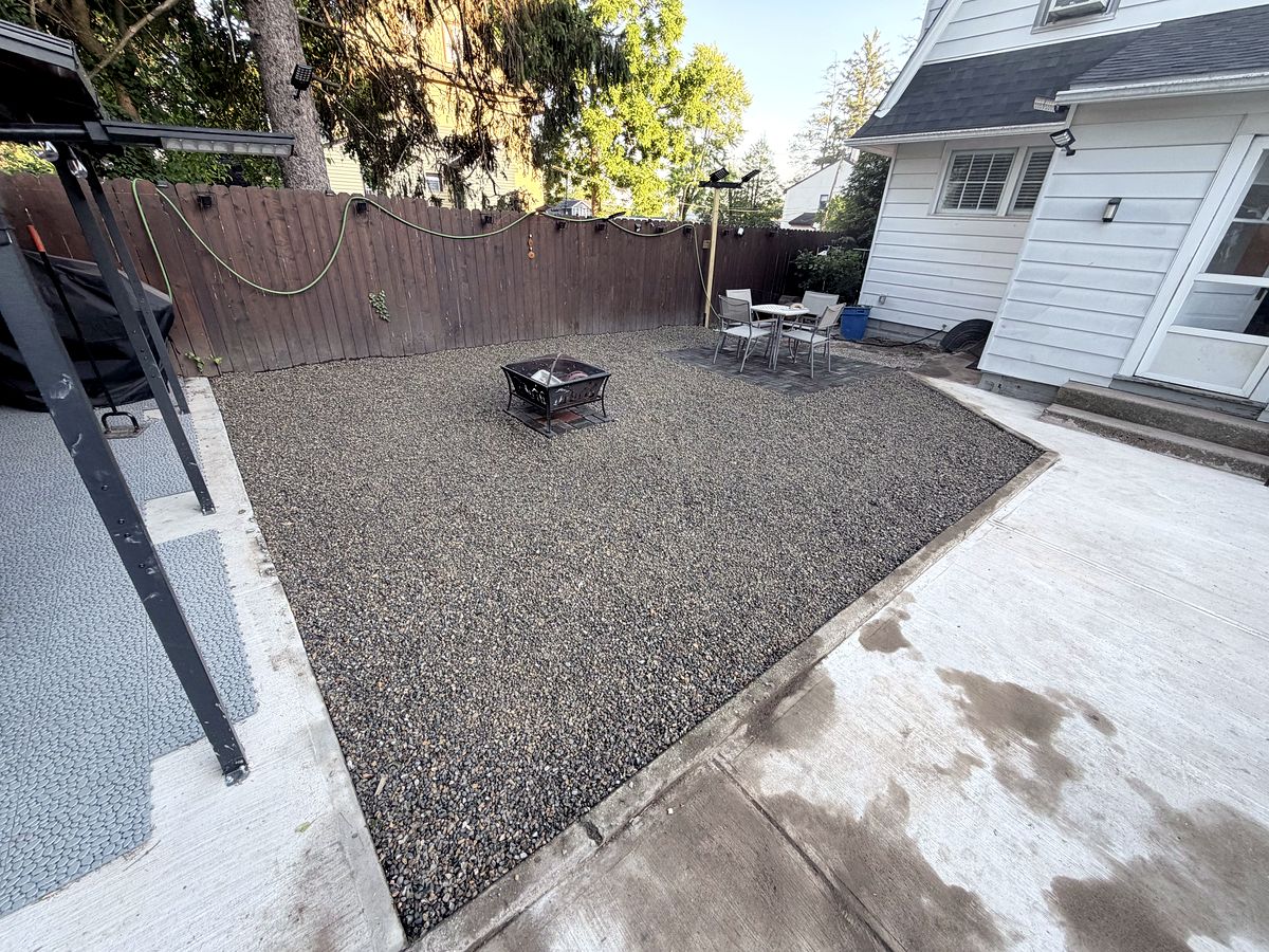 Outdoor living space and lawn by CNI Western in Montgomery County, PA