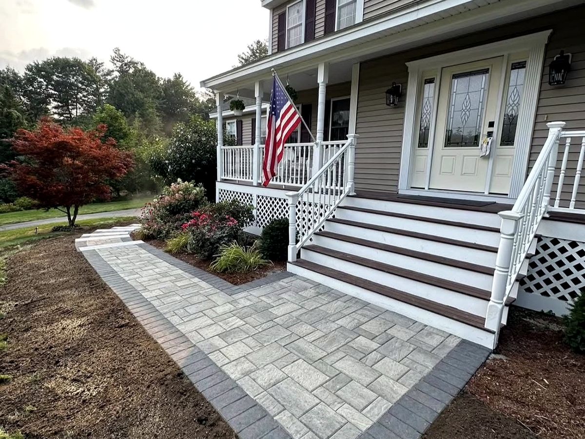 Front entrance walkway by CNI Western in Montgomery County, PA